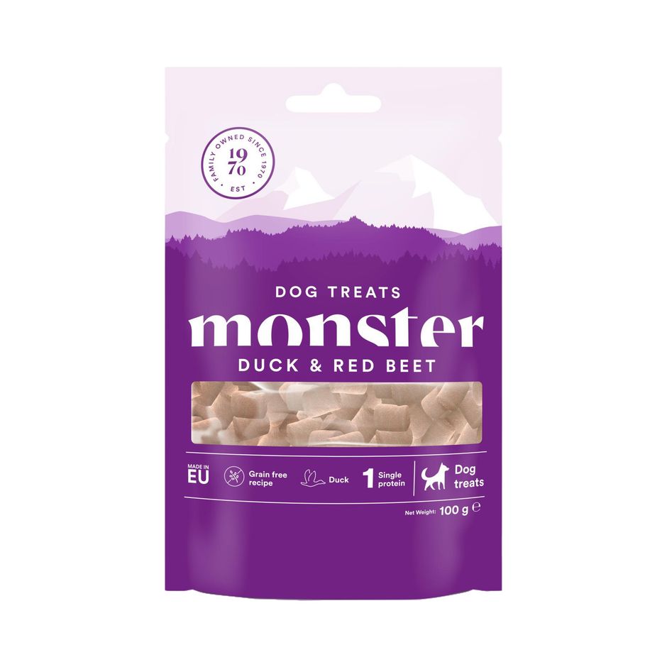 Monster Dog Treats Baked Duck & Red Beet