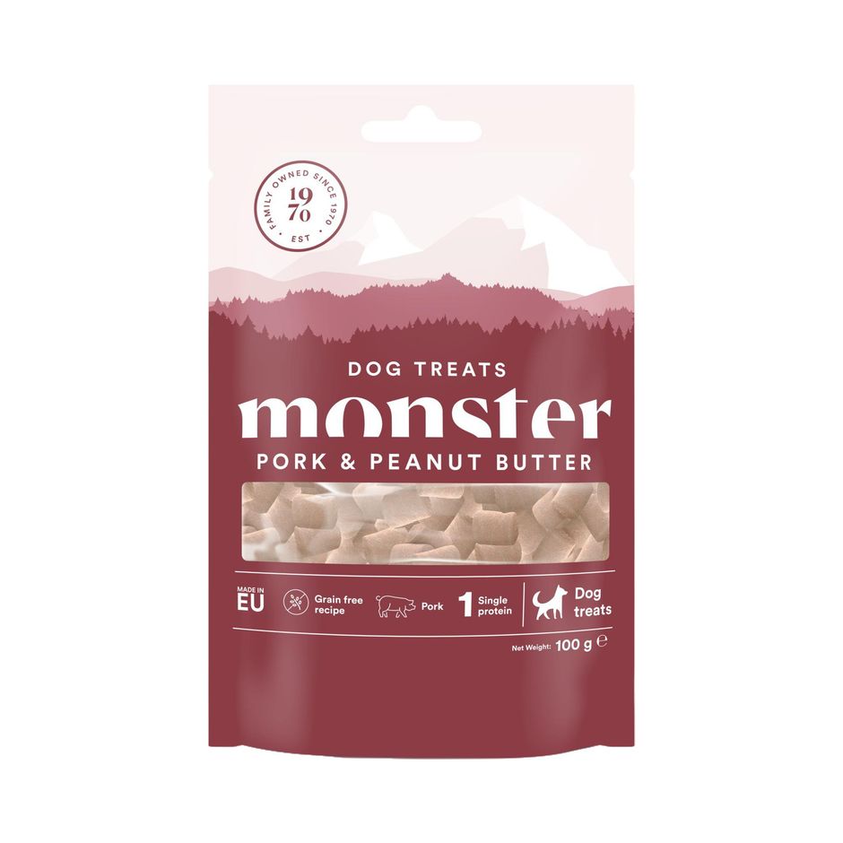 Monster Dog Treats Baked Pork & Peanut Butter